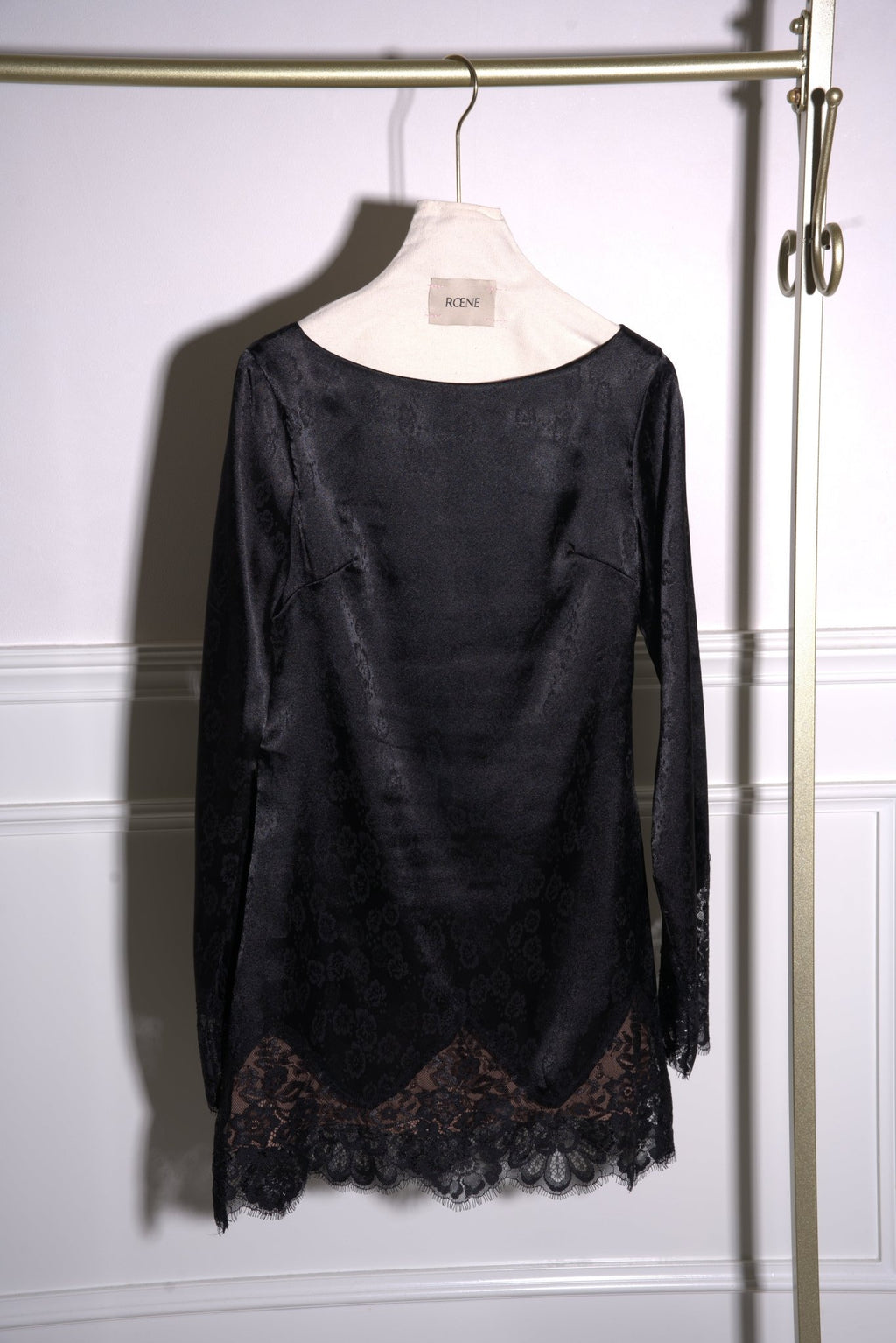 Carolynn Silk Dress - Black | - ROENE